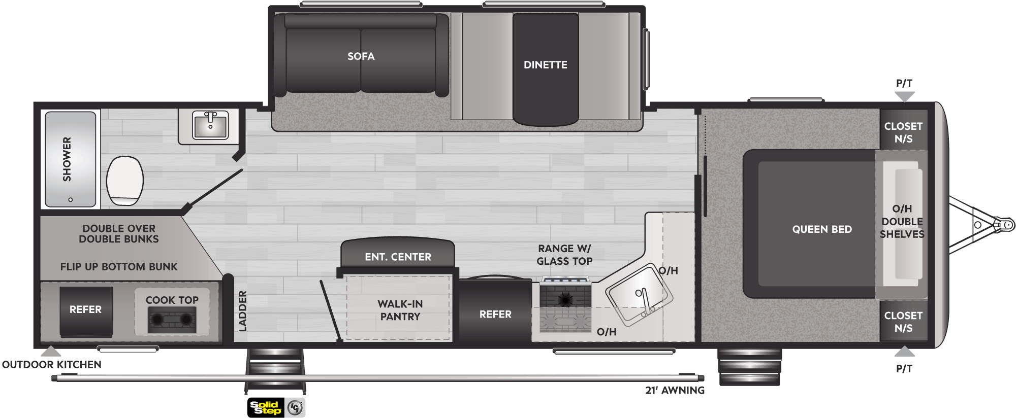 2022 KEYSTONE SPRINGDALE 280BHWE, , floor-plans-day image number 0